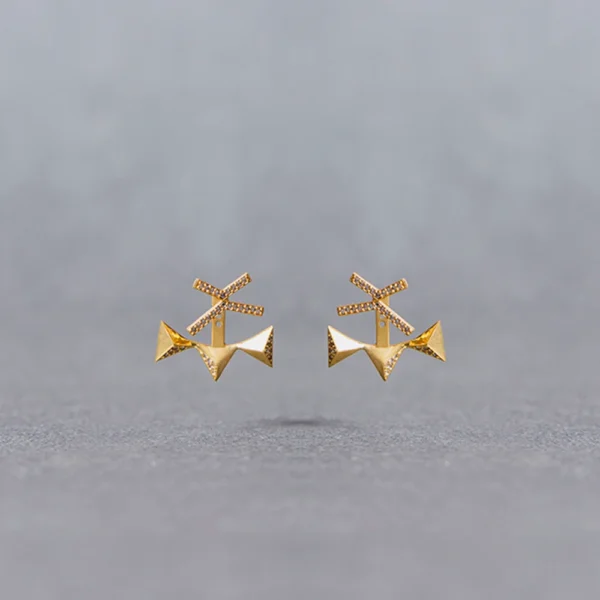 Sterling Silver Geometry Earrings