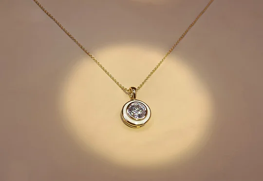 lab grown diamond necklace